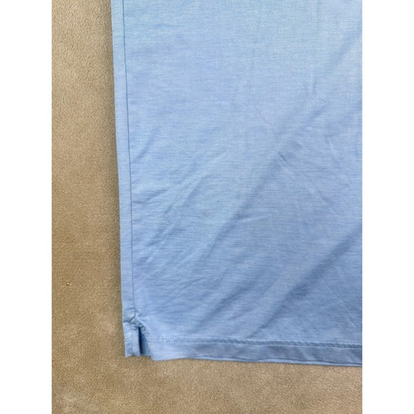 Under Armour Polo Shirt Mens Sz Large Blue Performance Stretch - Picture 6 of 11